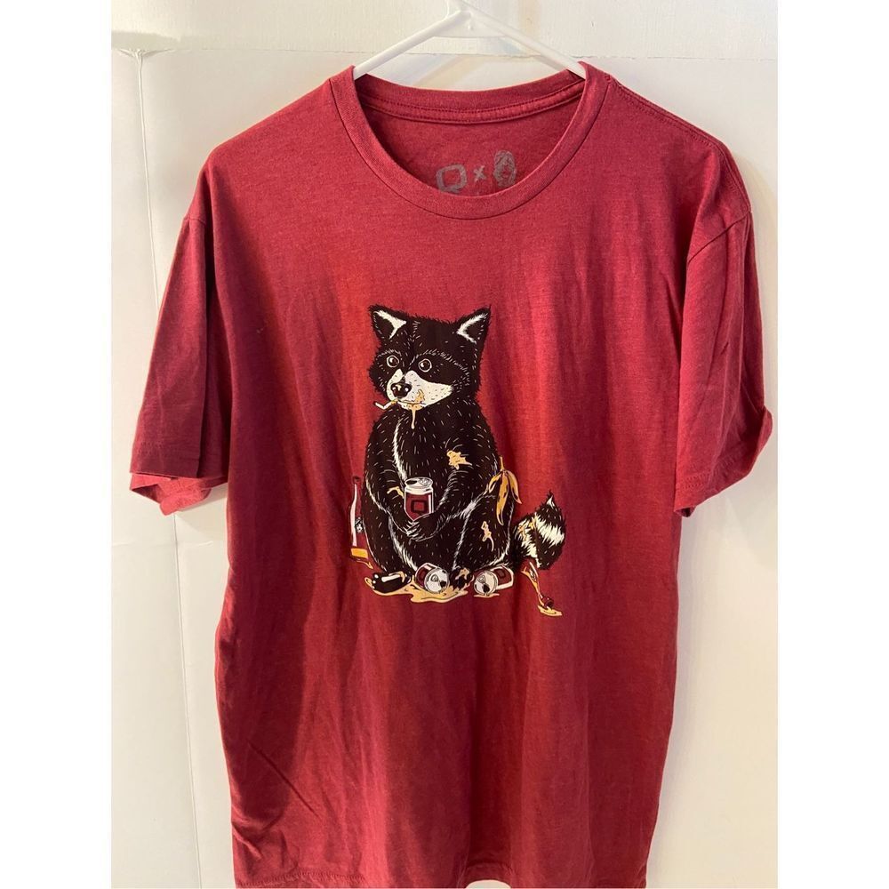 Wrmfzy X Q Trash Panda Raccoon Special Edition Shirt Size Large Rare
